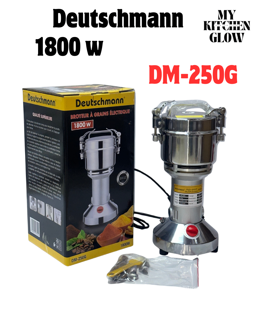 مطحنة كهربائية Deutschmann 1800W– DM-250G