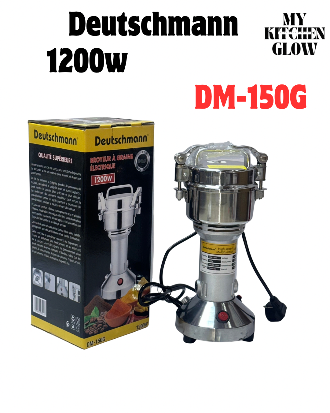 مطحنة كهربائية Deutschmann 1200W– DM-150G