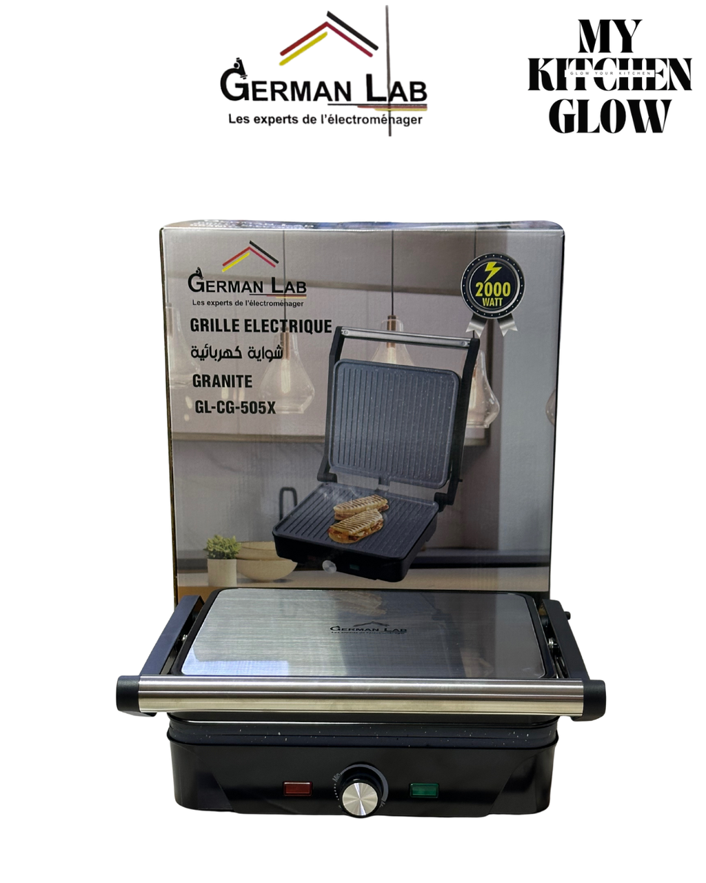 🌟 شواية كهربائية Granite  GL-CG-505X من German Lab: شواء صحي واحترافي في مطبخك