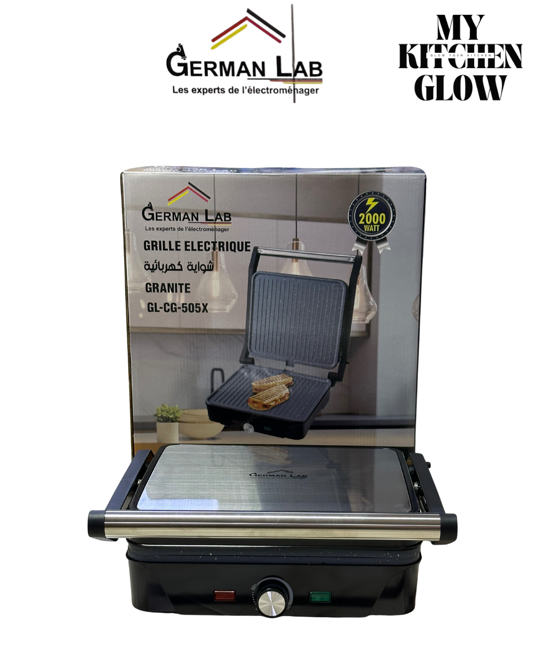 🌟 شواية كهربائية Granite  GL-CG-505X من German Lab: شواء صحي واحترافي في مطبخك