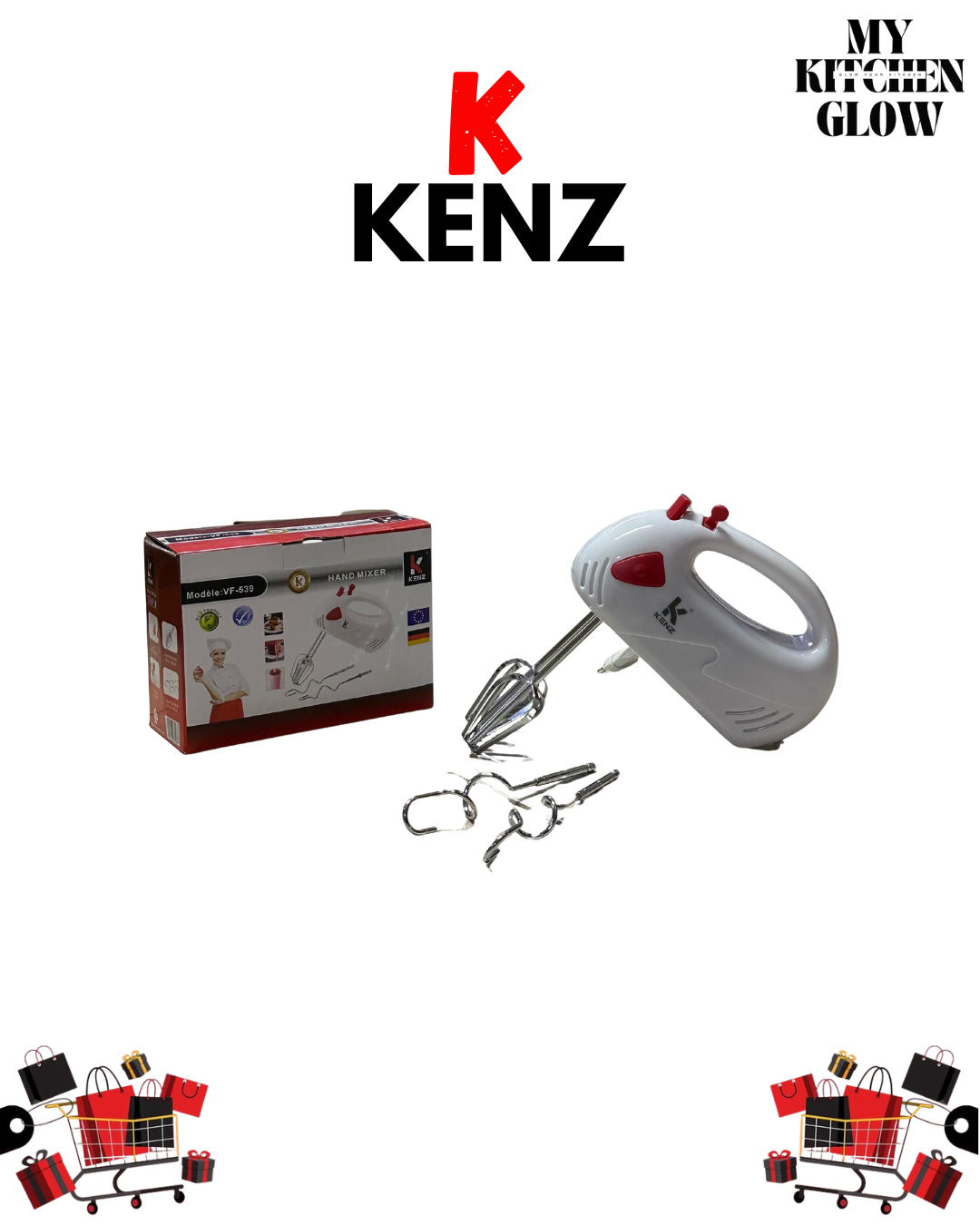 خلاط  بيض كهربائي يدوي (Hand Mixer) من KENZ