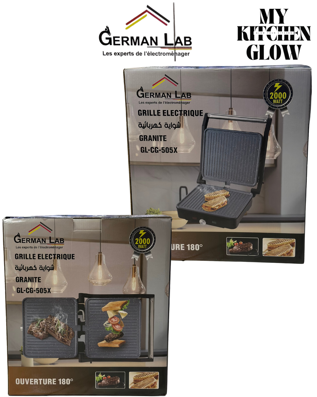 🌟 شواية كهربائية Granite  GL-CG-505X من German Lab: شواء صحي واحترافي في مطبخك