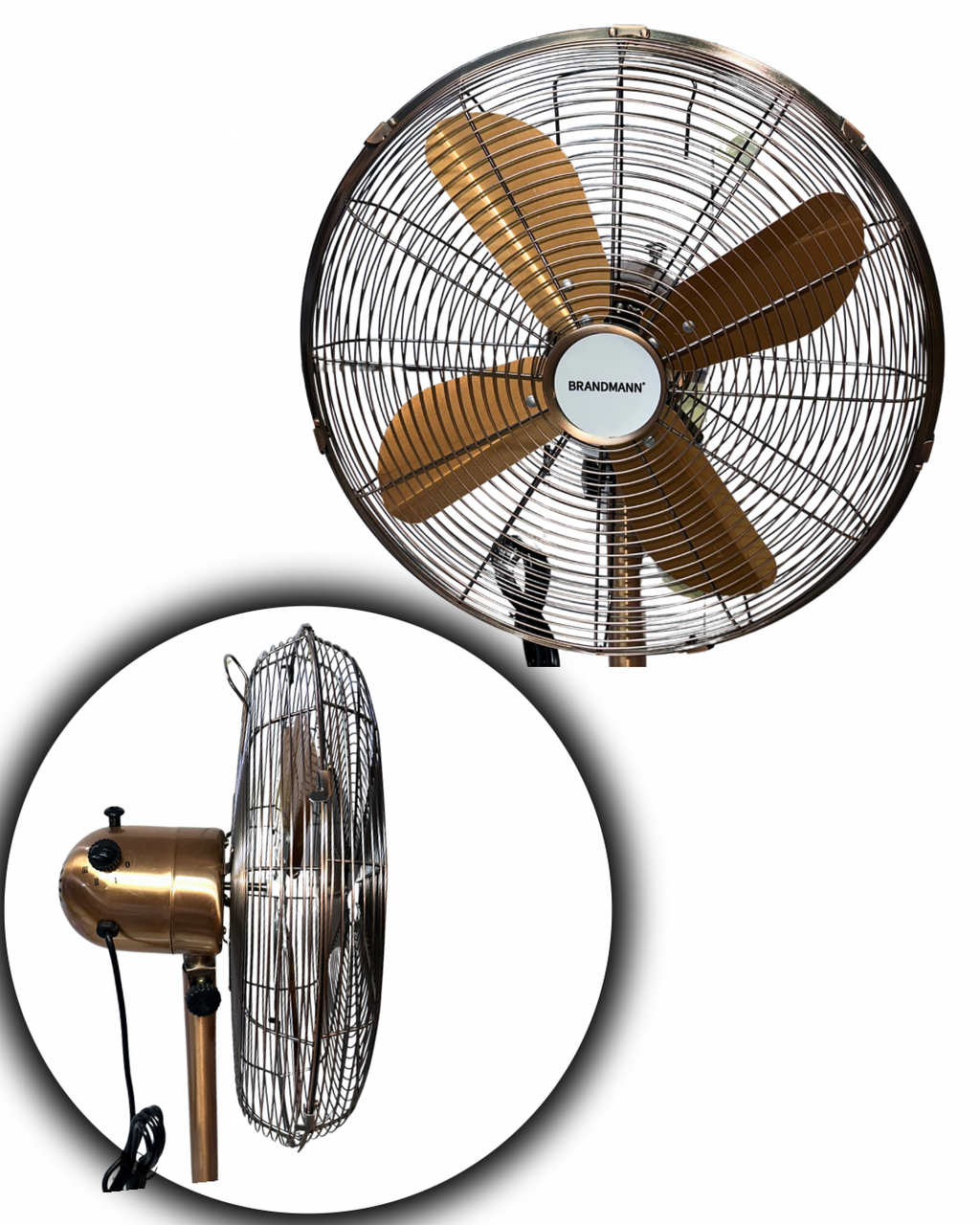Ventilateur Métal sur Pied BRANDMANN 16 Pouces – BM-SF-1600C