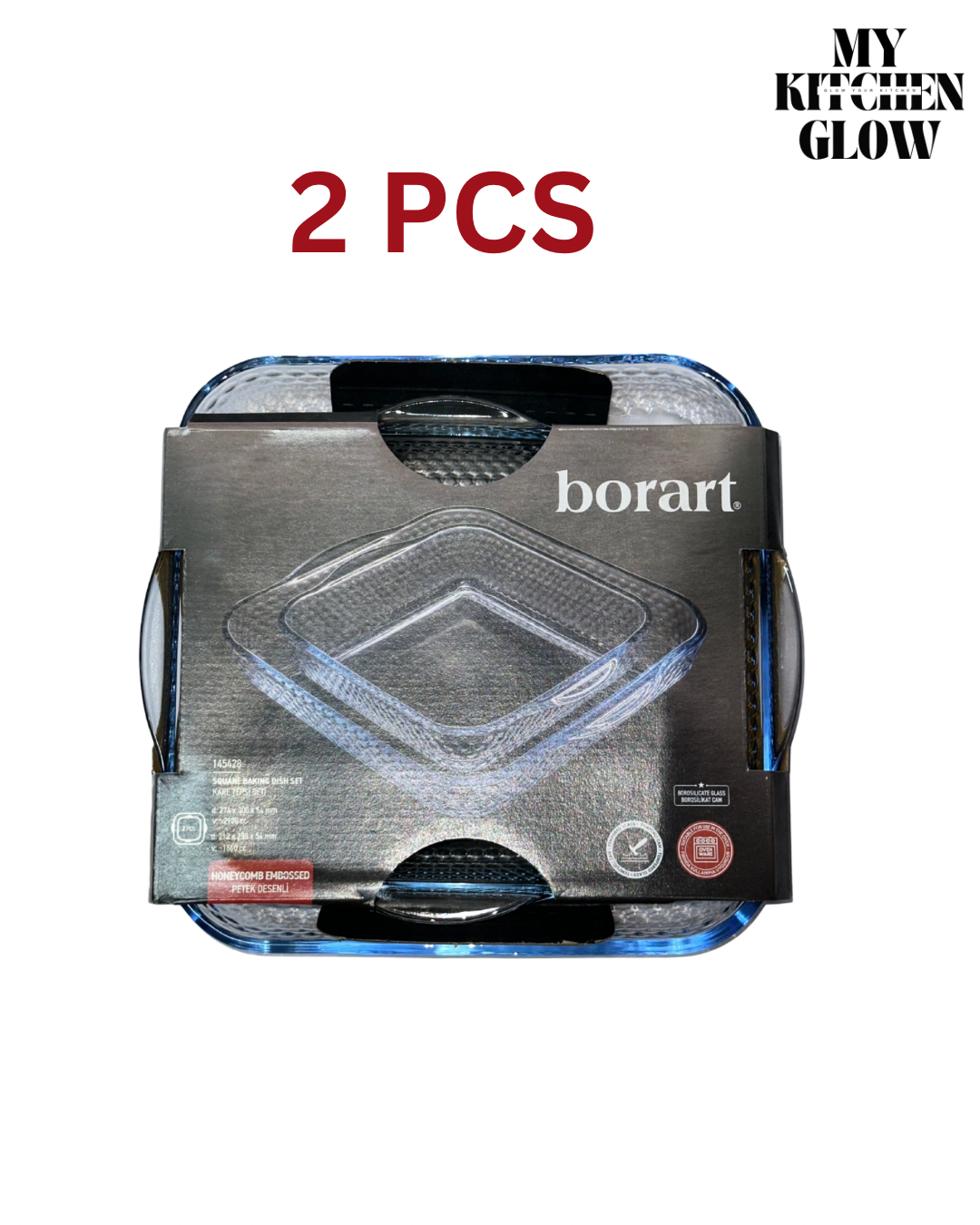 طبق فرن مربع  borart