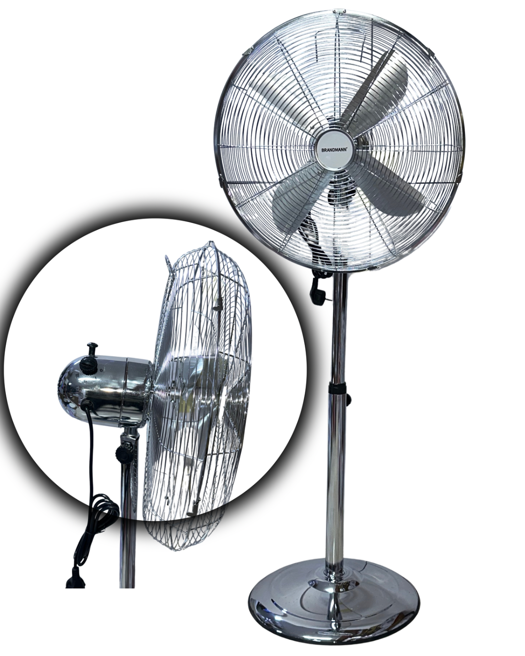 Ventilateur Métal sur Pied BRANDMANN 18 Pouces – BM-SF-1800C