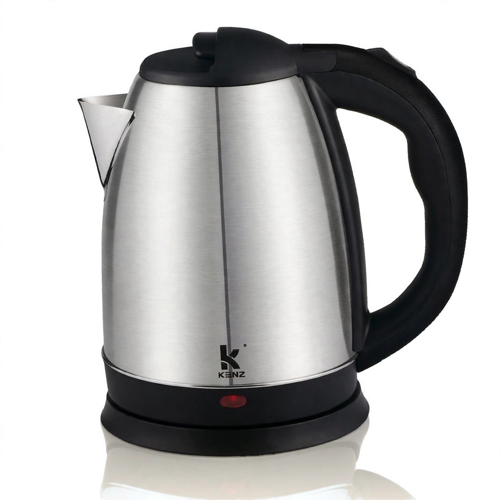KENZ BG-1500 stainless steel electric kettle 1.8L, studio shot