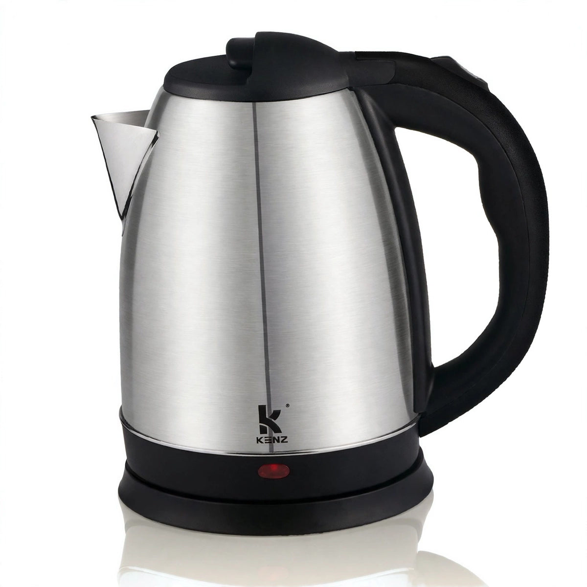 KENZ BG-1500 stainless steel electric kettle 1.8L, studio shot