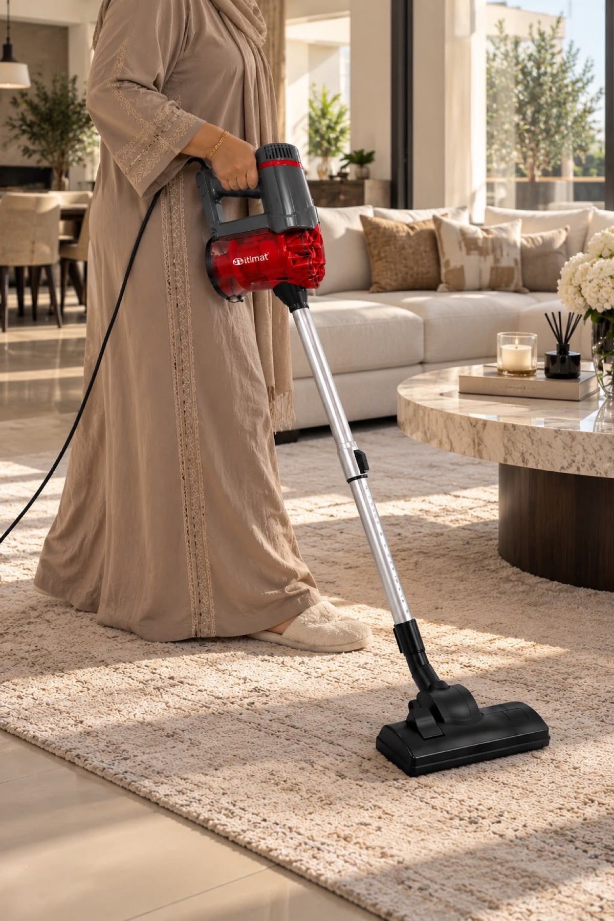 Itimat vacuum cleaner 3000W in use at home